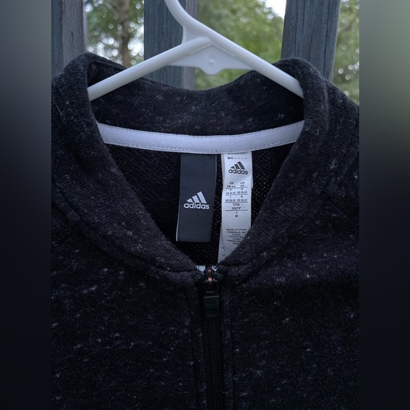 Women’s Adidas Cotton Track Jacket/bomber jacket, size xs, 3 stripes on sleeves - Picture 3 of 6